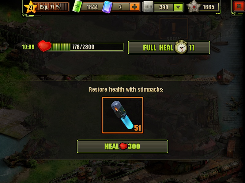 Quick Health Recovery With Stimpacks