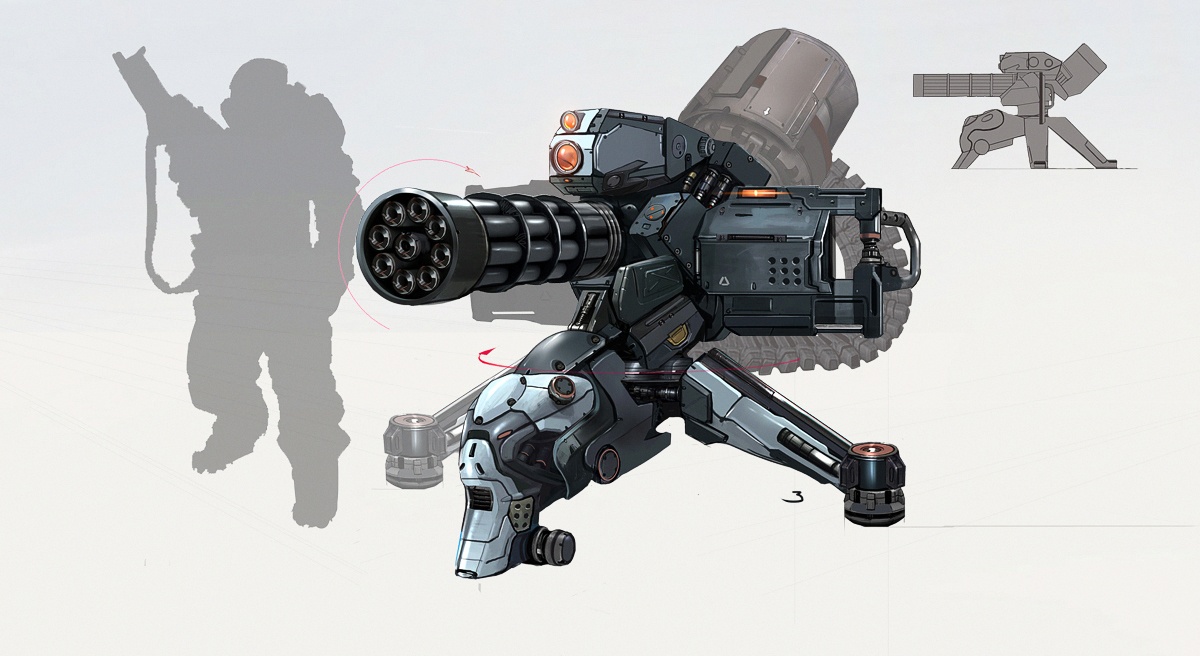 Hephaestus Turret Concept Art