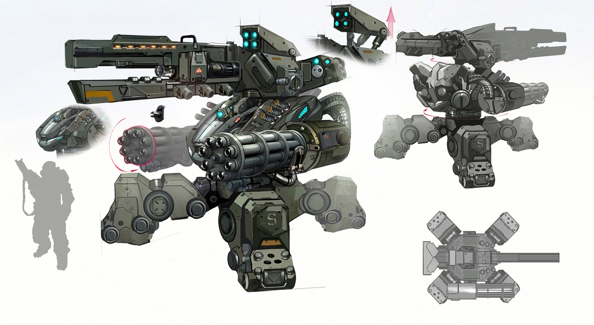 Maximus Turret Concept Art