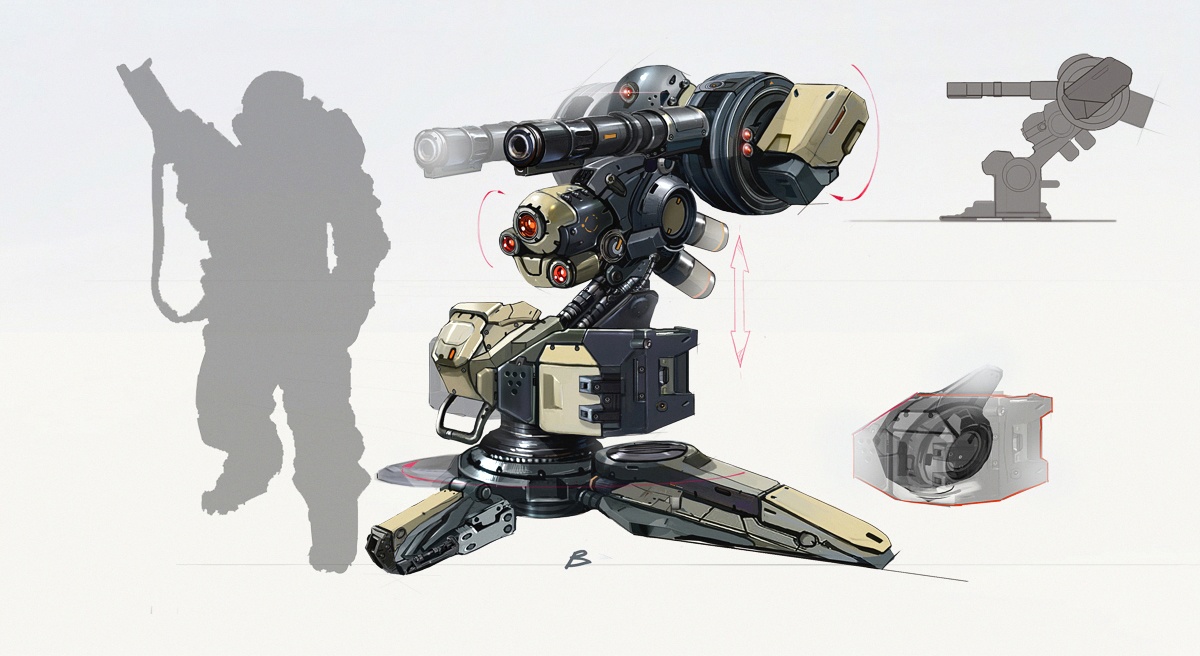 Vulture Turret Concept Art