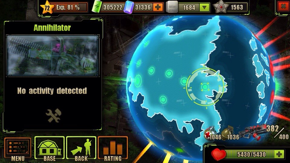 Annihilator Location on the Globe