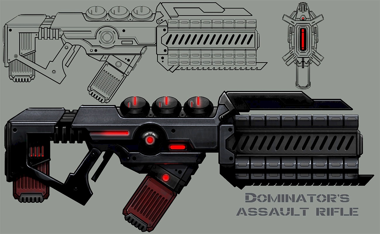 Dominion Assault Rifle Concept Art (First Version) 2