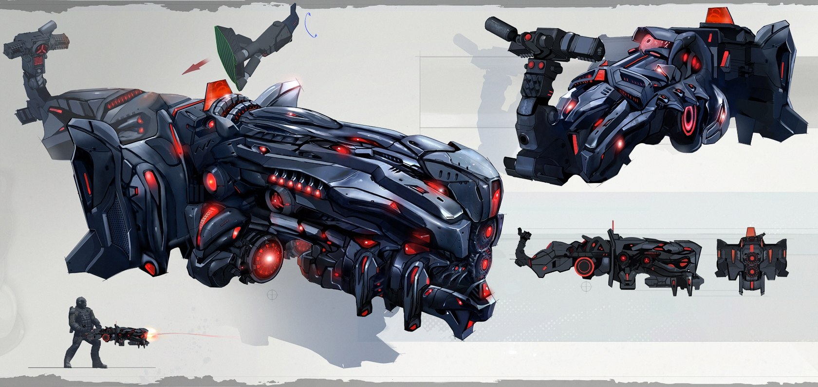 Dominion Machine Gun Concept Art